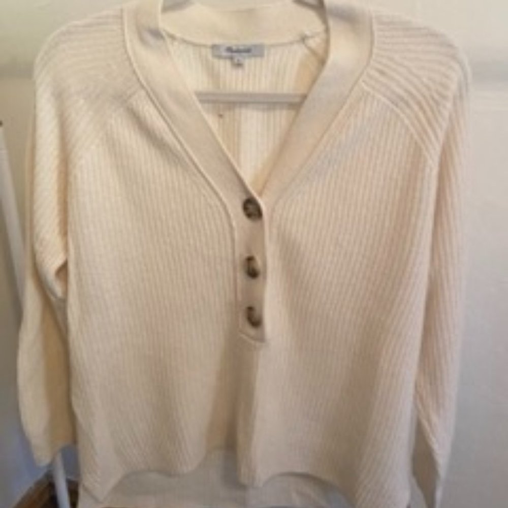 Madewell Cream Sweater Size S